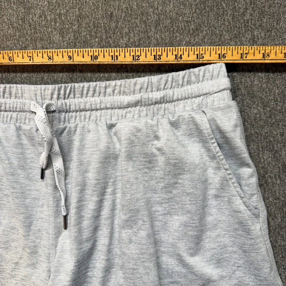 Pacific Trail Mens XL Heather Gray Athletic Lounge Shorts Drawstring Pockets